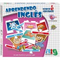 Aprendendo inglês, Jogo Educativo, Quebra-Cabeça encaixes palavras, 24 peças, +5